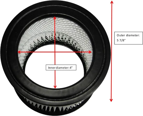 Vista 2 de MaximalPower Filtro de repuesto para modelos Shop Vac de vacío húmedo/seco 903-98, 9039800, 903-98-00, 90398