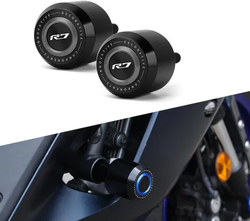 Vista 8 de Modeer Para YZF R7 2021-2023 2024 2025 extensión de soporte lateral de motocicleta Ampliar placa Pad yzf r7 yzfr7 r 7 Accesorios Color Azul