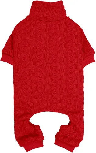 Vista 14 de Suéter de perro con cuello alto y tejido de punto, ropa para mascotas de color sólido, suéter para cachorros cálido, suéteres para perros pequeños