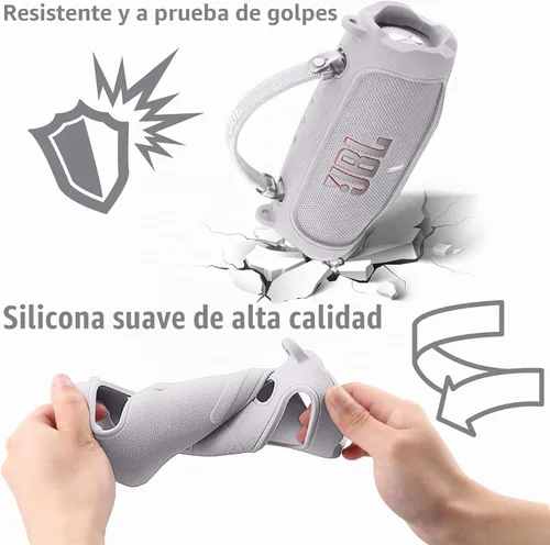 Vista 6 de Funda de silicona para altavoz portátil impermeable JBL Charge 6