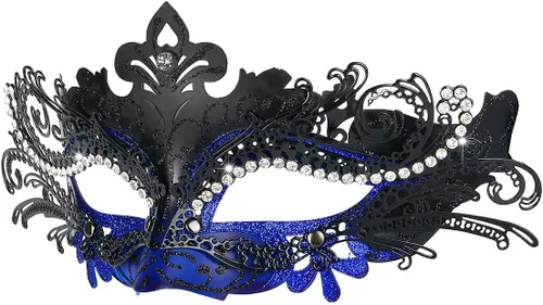 Vista 9 de Hoshin - Máscara para Baile de Máscaras, Decoraciones de Mardi Gras, Máscaras Venecianas para Mujeres