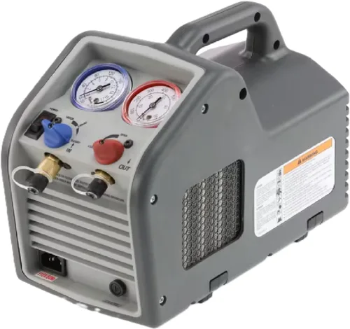 Vista 2 de Robinair RG3 máquina de recuperación de refrigeración portátil de 110 V CA, 60 Hz Compatible con refrigerantes comunes CFC, HFC, HCFC incluyendo