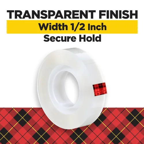 Vista 2 de Scotch Cinta transparente, 12 in x 1296 in, 1 rollo