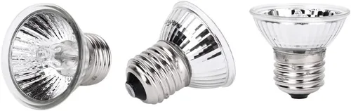 Vista 4 de Bombilla de reptil UVA UVB de 50 W, luz solar de espectro completo, lámpara solar de espectro completo, accesorios para tanque de tortuga