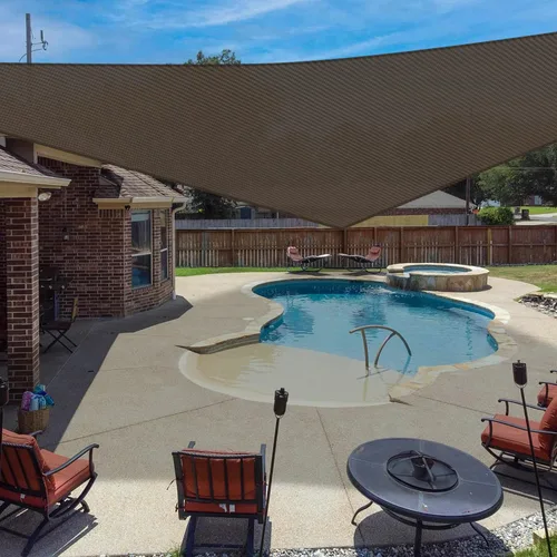 Vista 6 de Windscreen4less Toldo Vela Triangular Recto de 2' x 2' x 2.8' pies para Exteriores Cobertura Toldo Bloqueo UV para Patio Trasero Porche Pérgola