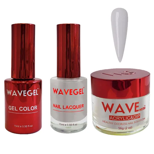 Vista 45 de WAVEGEL - Juego de gel de remojo, laca de uñas y polvo acrílico y polvo de inmersión a juego - Colección Queen - #001 Negro sedoso