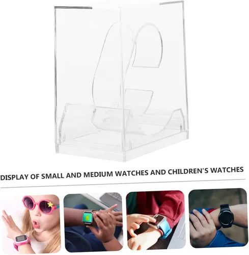 Vista 2 de Holibanna 18 unids reloj caja de visualización brazalete estante de exhibición titular reloj para hombre inteligente niños joyería organizador