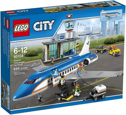 Vista 2 de Juego de construcción creativa LEGO City 60104 Terminal de pasajeros del aeropuerto