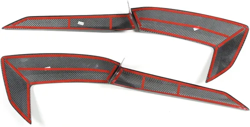 Vista 8 de Cubierta de salida de aire exterior de fibra de carbono 100% real para Chevrolet Corvette C8 2020-2023, accesorios de ventilación lateral