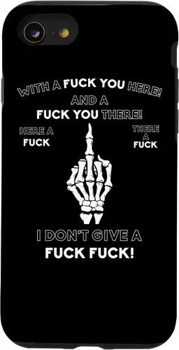Vista 18 de Skeleton Middle Finger F You Pun Adult Humor Novelty Gifts Case for iPhone 17
