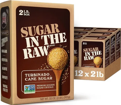 Vista 8 de SUGAR IN THE RAW, paquetes de azúcar de caña granulada, 100 unidades (paquete de 8) Azúcar turbinado puro, totalmente natural, proyecto verificado