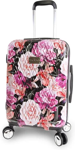Vista 3 de Bebe Marie 21 Hardside Spinner Equipaje Estampado negro floral BE-PC-7121-BKFP