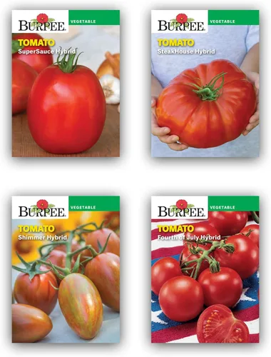 Vista 4 de Burpee - Colección Best 10 (10 mejores), 10 paquetes de semillas de tomates clásicos