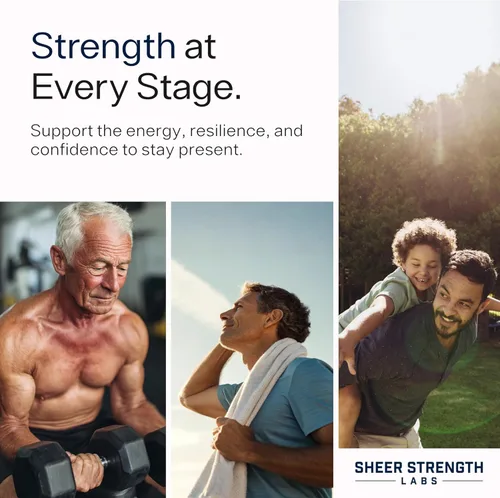 Vista 5 de Potenciador de testosterona para hombres - Sheer Alpha T-Booster - Dosis clínicamente respaldada, fórmula más fuerte - Hecho en Estados Unidos