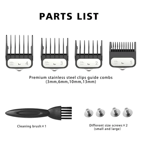 Vista 2 de KBDS Cuchillas de repuesto para cortaúpers, pieza de cuchilla de precisión de 2 agujeros compatible con Wahl Magic Clip/Super