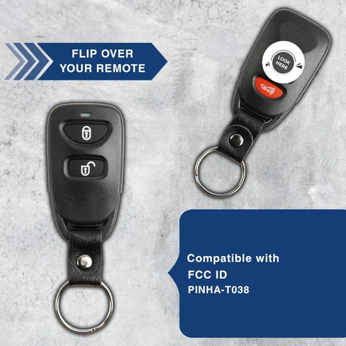 Vista 5 de KeylessOption Alarma remota del llavero del coche de la entrada sin llave para Hyundai Santa Fe Accent, Kia Rio Rio5 PINHA-T038