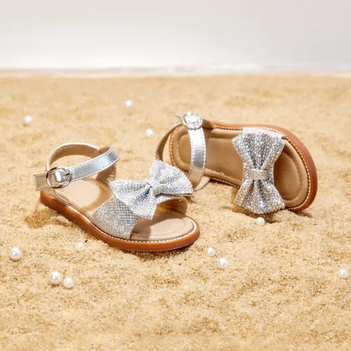 Vista 4 de GINFIVE Sandalias para niñas pequeñas, sandalias para niñas y niños pequeños