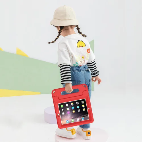 Vista 3 de AVAWO Apple iPad 2 3 4 fundas para niños, Rojo