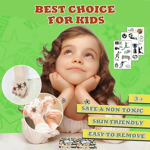 Vista 6 de 200 tatuajes de mariposa luminosos para niños, con temática de unicornio y mariposa, tatuajes temporales para niños, tatuajes temporales que brillan