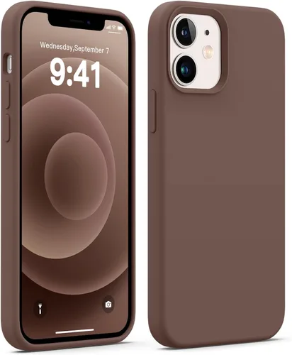 Vista 10 de JELE Funda a prueba de golpes diseñada para iPhone 11, funda de teléfono de silicona líquida con [forro de microfibra suave antiarañazos]
