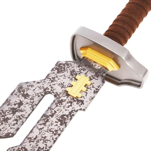 Vista 5 de ZiQing Espada de acero inoxidable para arma de cosplay, accesorios de anime de metal real, regalo de Navidad y Halloween de 21 pulgadas