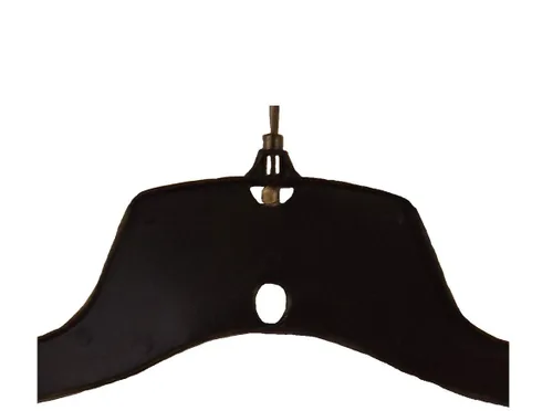 Vista 6 de NAHANCO 25500BHMG - Percha de plástico para camisa/vestido con gancho giratorio negro y hombros antideslizantes moldeados, peso pesado, 17 pulgadas
