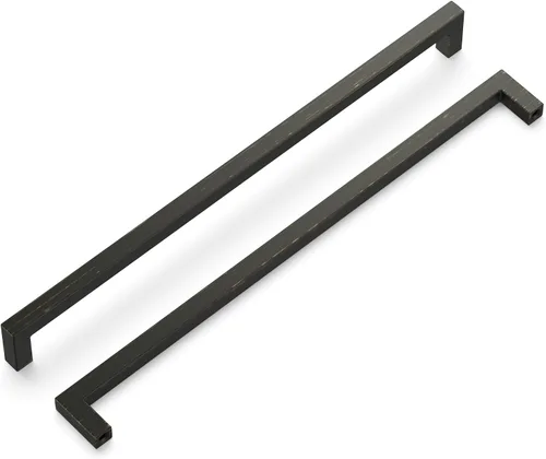 Vista 78 de Hickory Hardware - HH075326-BGB - Manija de la colección Skylight, 3 pulgadas de centro a centro, latón dorado cepillado.
