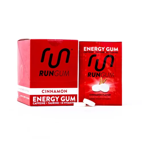 Vista 12 de RUN GUM Bubblegum Energy - Goma de mascar de 50 mg de cafeína, taurina y vitaminas B por pieza, 24 unidades (paquete de 12) sin azúcar, cero