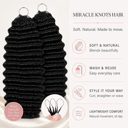Vista 15 de Human Braiding Hair for Boho Braids 20inch Curly Wave Bulk Bundles 1B (A)1B