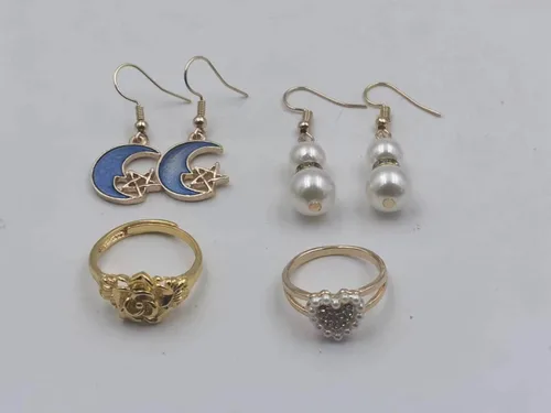 Vista 9 de Juego de joyas de plata 925 para mujer, collar de amatista morada, aretes, anillos, pulsera y caja de regalo
