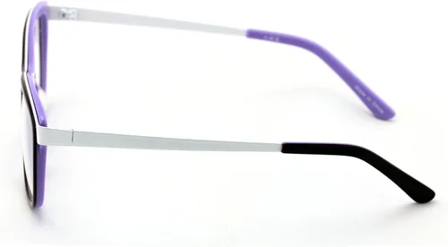 Vista 2 de Mujeres 2 Tonos Cateye Moda Sin Receta Gafas De Acetato Framew Templo De Metal - Lentes Claras