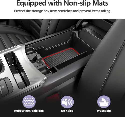 Vista 5 de LUWU Bandeja organizadora para consola central Ford Edge 2024 2020 2021 2022 2023 2024 Ford Edge SE/SEL/ST-Line/Titanio/ST, organizador de consola