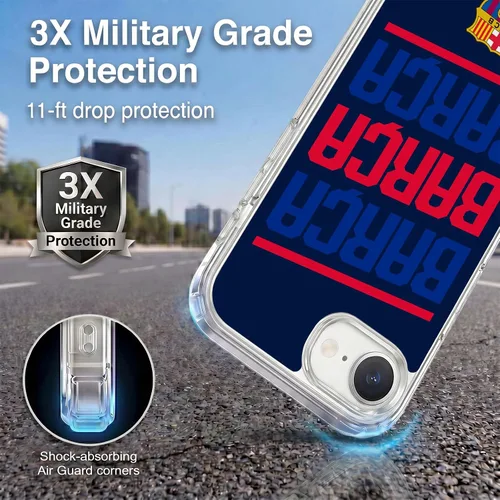 Vista 175 de Head Case Designs Funda de gel suave con licencia oficial del FC Barcelona Barca Crest Graphics [protección de grado militar] compatible con Apple