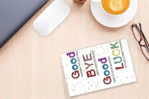 Vista 3 de Joycard Divertida tarjeta de despedida para él/ella, tarjetas de jubilación humorísticas para compañeros de trabajo y amigos, divertida tarjeta