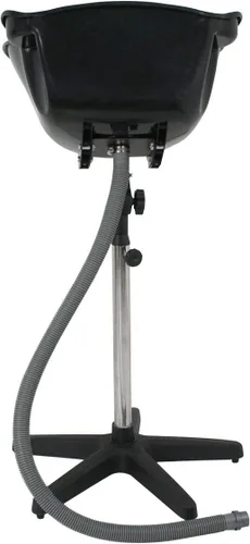 Vista 7 de HomGarden Fregadero de champú de lavabo profundo portátil de altura ajustable con drenaje, herramienta de peluquería para tratamiento del cabello