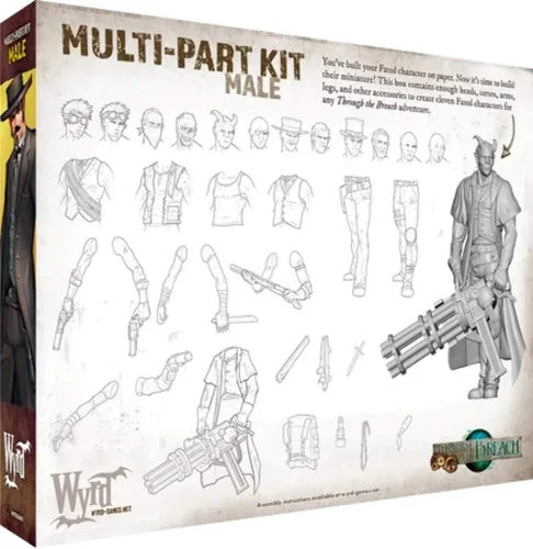 Vista 2 de Wyrd Miniaturas Malifaux Through The Breach - Kit de modelo de figuras multipose masculinas