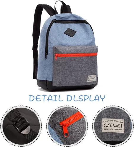 Vista 2 de CAIWEI Mochila infantil de moda (azul)