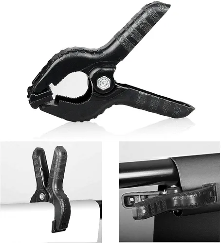 Vista 5 de HYJ-INC Sistema de soporte de fondo fotográfico con kit de soporte de fondo de 8,5 x 10 pies, fondo de pantalla de muselina 100% algodón