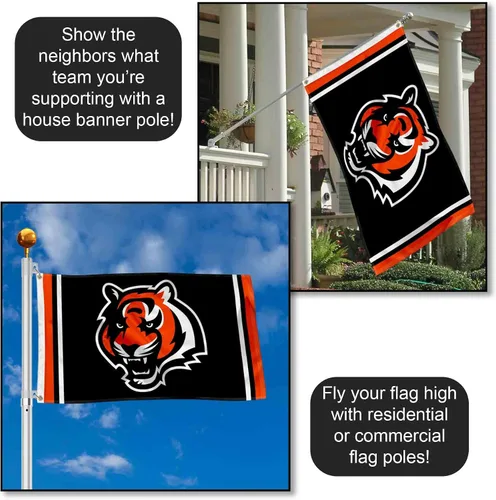 Vista 3 de Bandera grande de los Cincinnati Bengals de 3 x 5