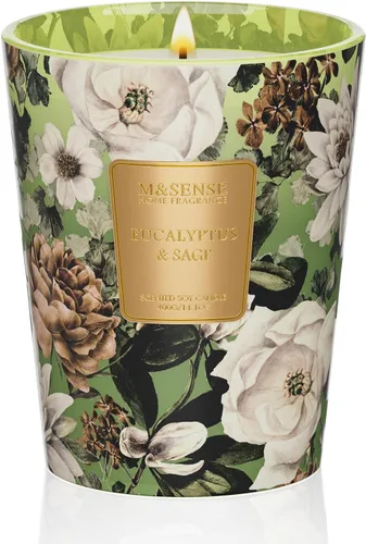 Vista 30 de M&SENSE - Vela de cera de soja natural aromática de 35 onzas, extragrande, 3 mechas, 150 horas, larga duración, combustión lenta, para decoración