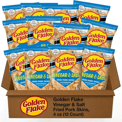 Vista 11 de Golden Flake Cortezas de cerdo a la barbacoa, bolsas de 4 oz (12 unidades)