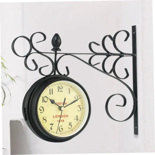 Vista 7 de Relojes de pared decorativos reloj de pared grande de doble cara para sala de estar, decoración del hogar y oficina