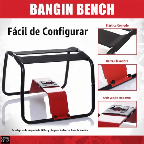 Vista 4 de LoveBotz Bangin Bench Extreme taburete para sexo 1 unidad
