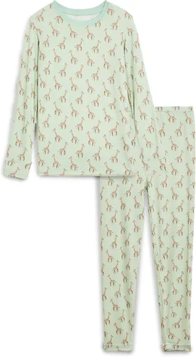 Vista 43 de KicKee Pants Conjunto de pijama de manga larga con estampado de piezas 90's Plaid