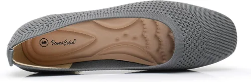 Vista 5 de VenusCelia Zapato plano de punto flexible para mujer