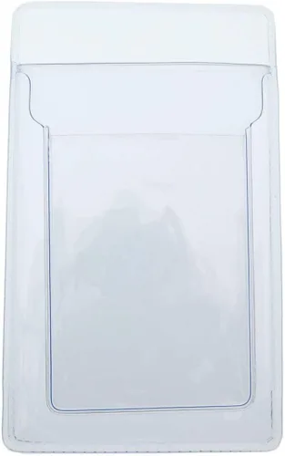 Vista 6 de Protector de bolsillo resistente con soporte vertical para tarjetas de identificación, organizador de bolsillo de plástico transparente