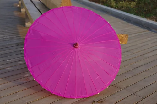 Vista 24 de Sombrilla de tela de bambú lisa, ideal para recuerdos de fiesta de boda (azul claro)