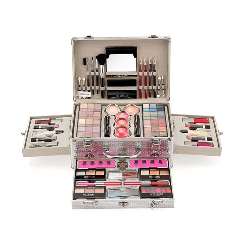 Vista 10 de Joyeee Juego de regalo de maquillaje todo en uno, kit completo para mujer, kit completo con bolsa de maquillaje, corrector, lápiz labial, rubor