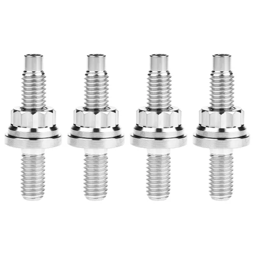 Vista 11 de Tornillo de titanio M8 M10x45 54 55 2.559 in paso 1.25 Kit de pernos de escape automotriz Kit tornillos, tuercas y arandelas Kit de 4 piezas