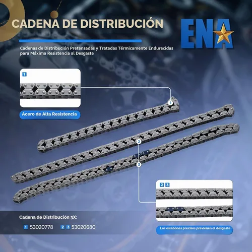 Vista 4 de Kit de cadena de distribución ENA Compatible con Dodge Jeep Dakota Durango Grand Cherokee Ram 1500 4.7L V8 1999 2001 2002 2003 2004 Reemplazo